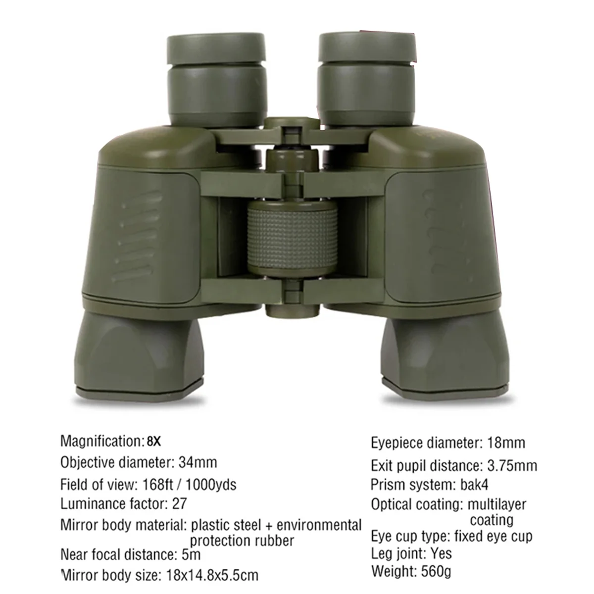 A04I Binoculars 50X50 Professional HD Hunting Telescope for Camping Outdoor Binoculars with Coordinate Distance Meter