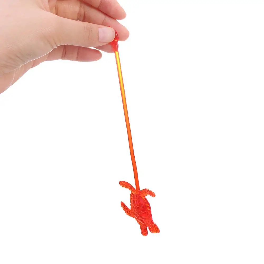 5pcs Ocean Animal Stretchable Sticky Toys Colorful Gadget Toys Limbing Tricky Gag Toys Mini Plastic