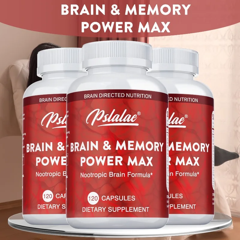 Brain & Memory Power MAX - Improve Brain Function, Activate Brain Cells,Enhance Memory and Concentration,Improves Mental Clarity