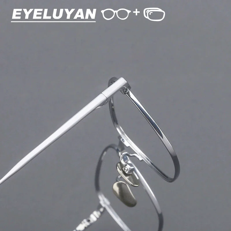

EYELUYAN Business Casual Optical Prescription Glasses – All-Day Comfort for Clear Vision Classic Square Titanium Eyeglasse