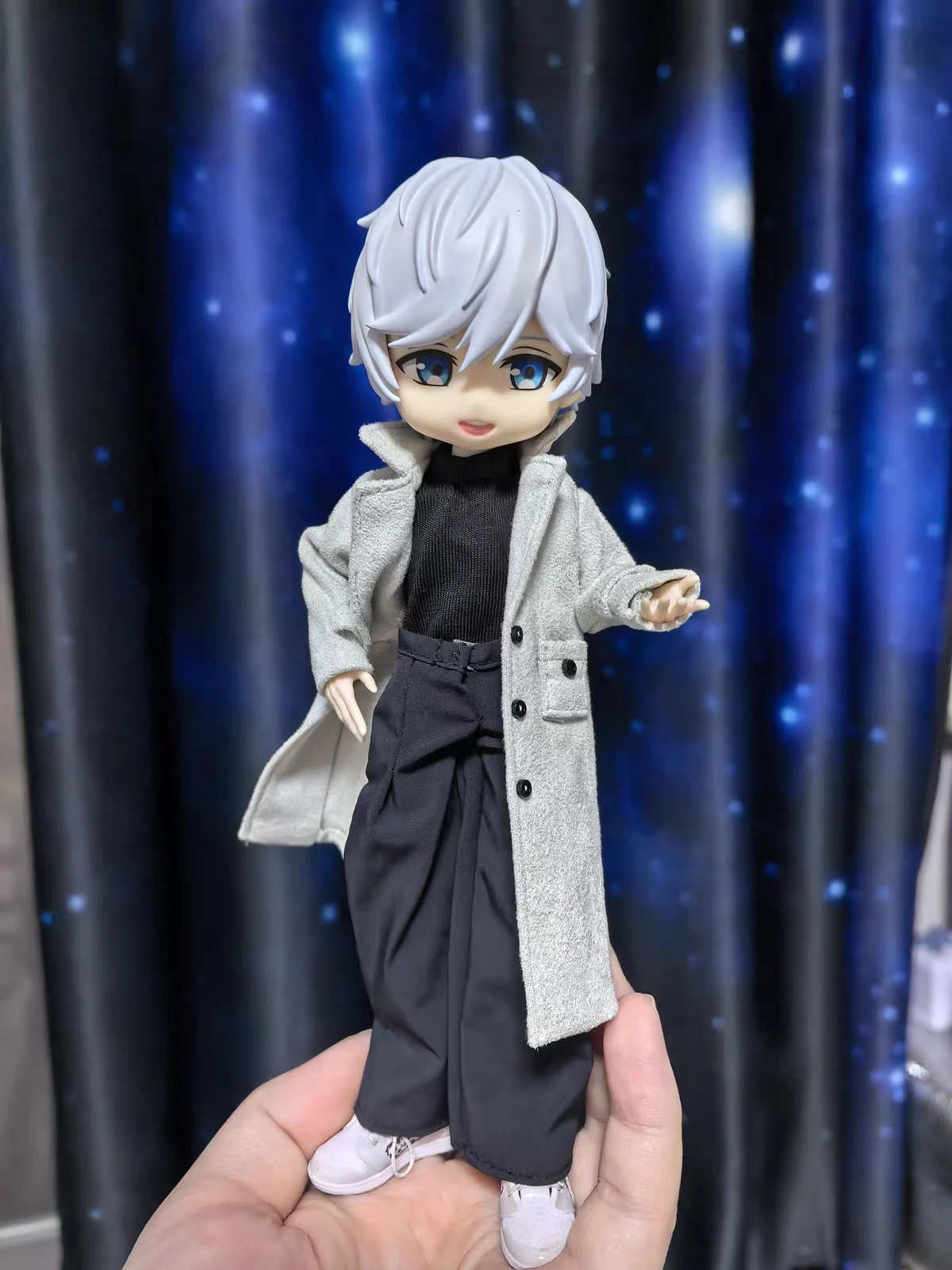 French Style Overcoat For 1/12 SNAIL SHELL romankey figure figma shf TBL ANT Mecha Girl Azone 1/12 picco neemo Doll Clothes