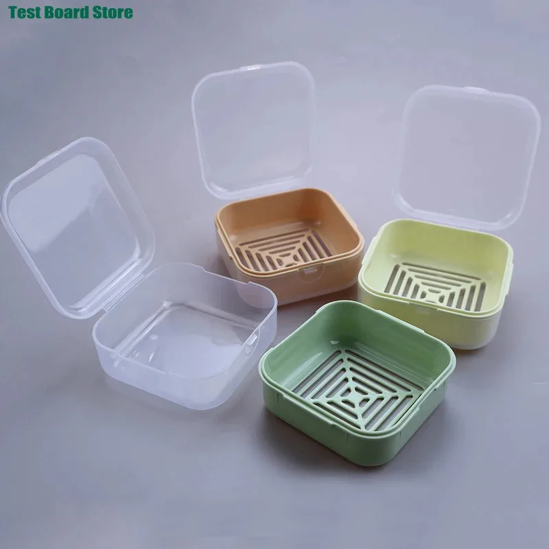 1Pce Travel Mini Soap Box – Leakproof Design, Morandi Colors, Suitable for Dormitory, Travel, Camping, Gym