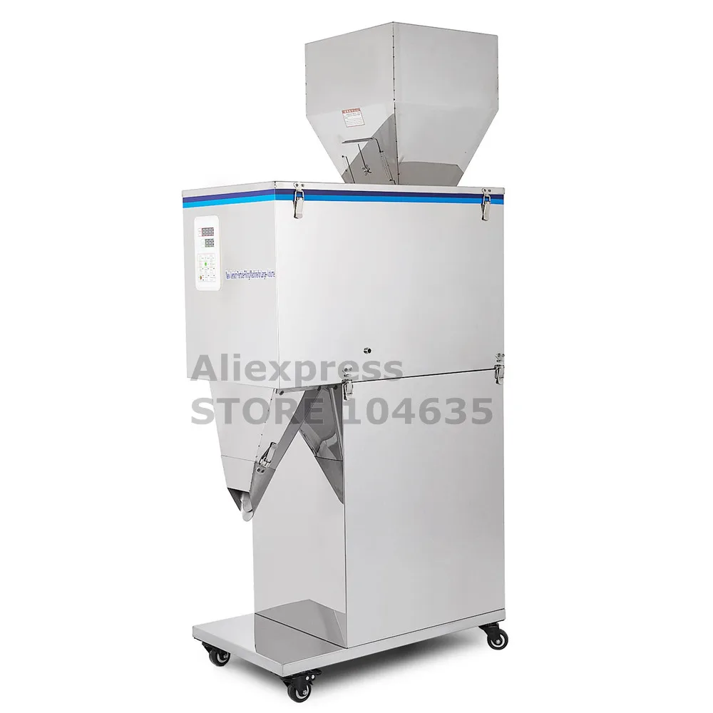 10-999G Powder Filling Machine Granule Particle Weighing Vertical Packing Machine Automatic Intelligent Filler Racking Machine