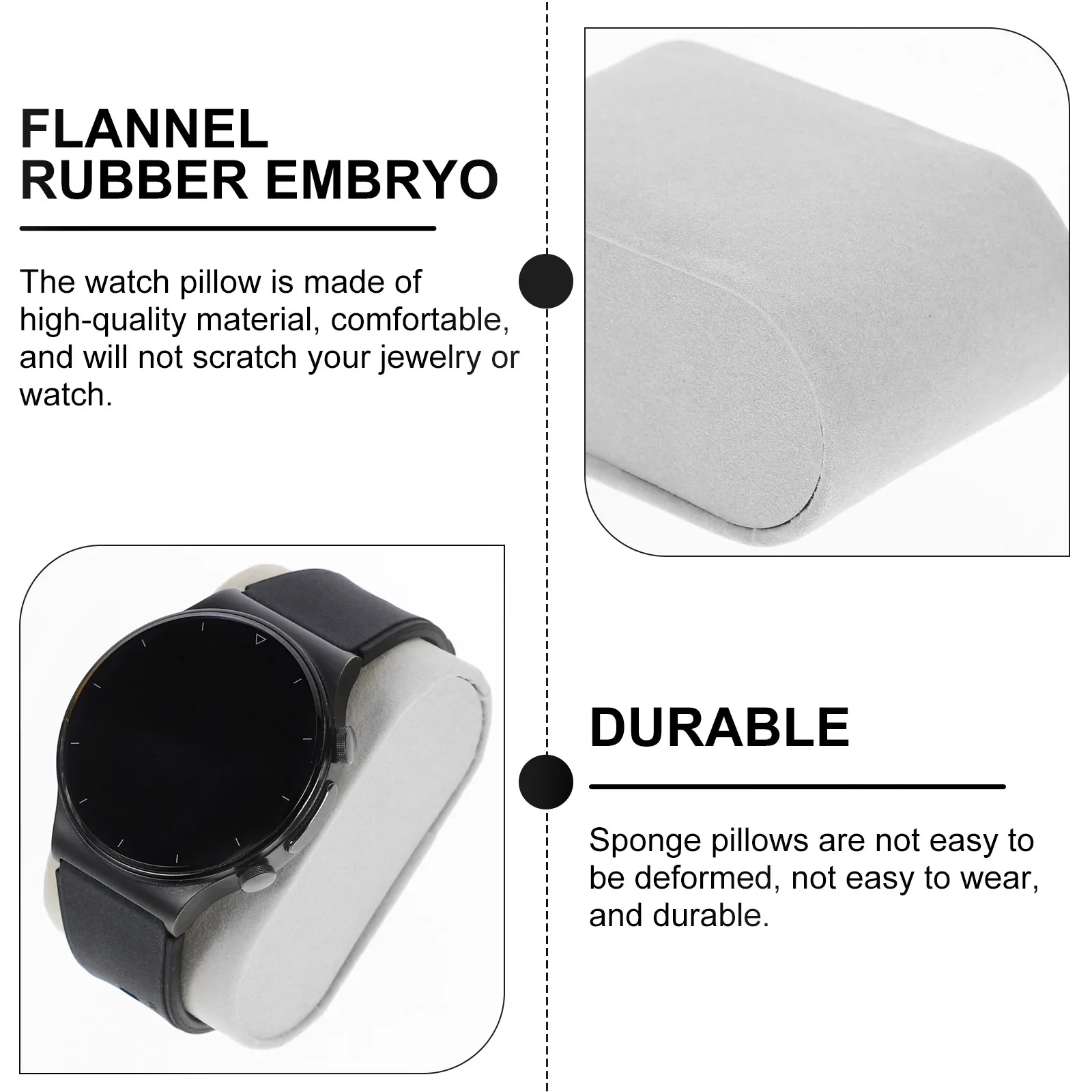 6Pcs Jewelry Display Pillow Watch Cushion Soft Comfortable Holder for Wristwatch Bracelet Bangle Chain Display Cushion