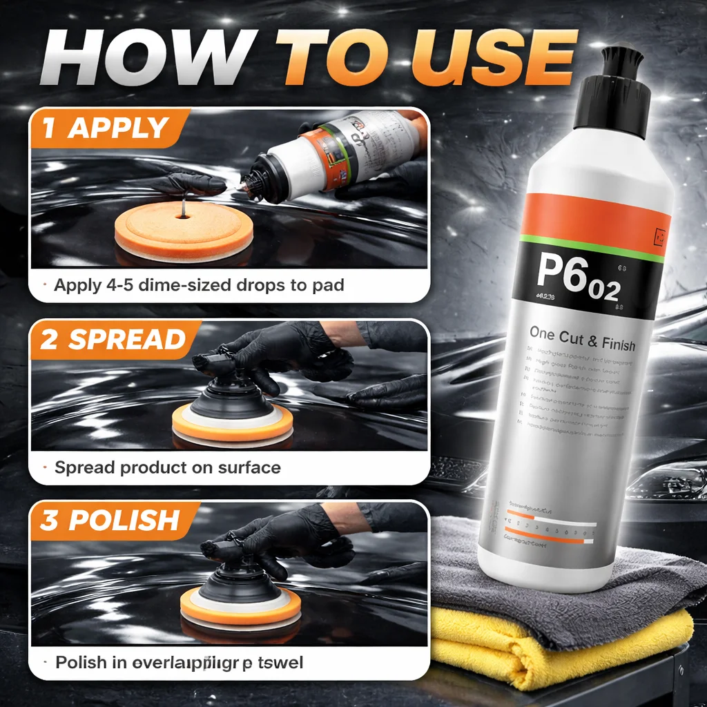 P6.02 One Cut & Finish – Ultimate Car Paint Polishing & Protection Solution