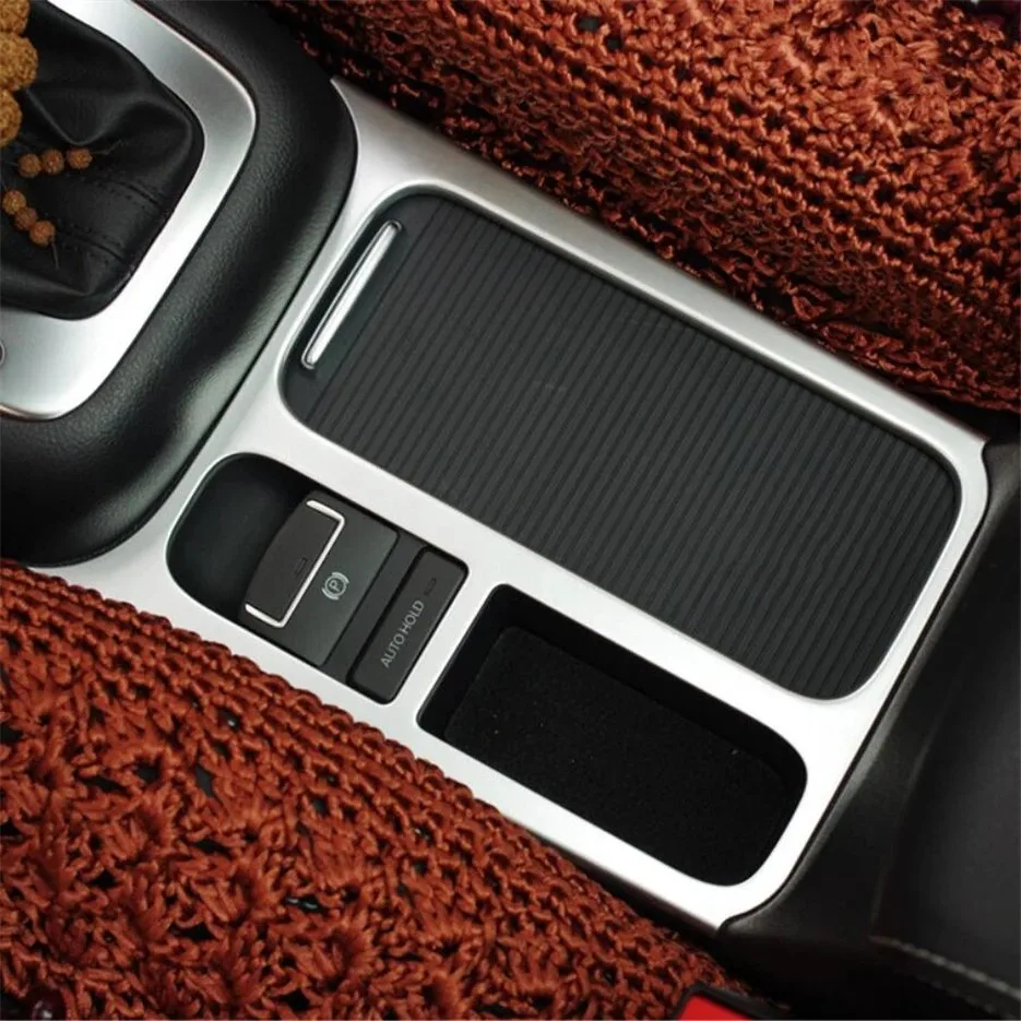 Für Volkswagen VW Tiguan 2009 2010 2011 2012 2013 2014 2015 ABS Chrom Front Konsole Wasser Tasse Halter Rahmen Abdeckung Borte Aufkleber