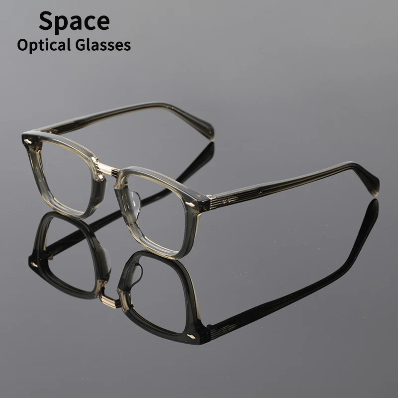 Top quality Luxury brand Fashion handmade acetate glasses frame men optical eyewear Myopia reading women personalized eyewear