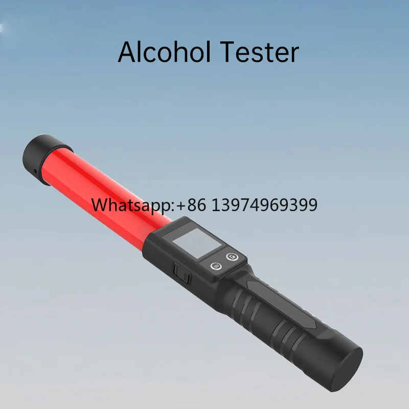Customized 2025 High Tech Fuel Cell Alcohol Tester OLED Display Lithium Battery Traffic Baton Function for Safe Driving (Model