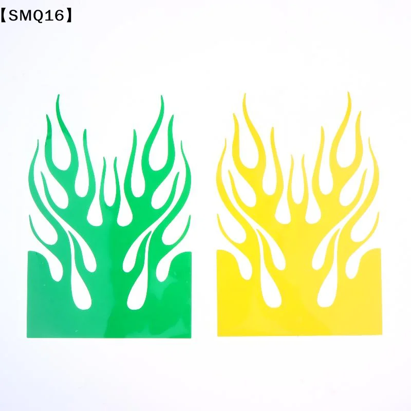 1Pc Motorcycle Flame Fire Sticker Waterproof Vinyl Scratch-resistant Stickers Decals For Moto Mudguard Atv Scooter Off-road【SMQ】