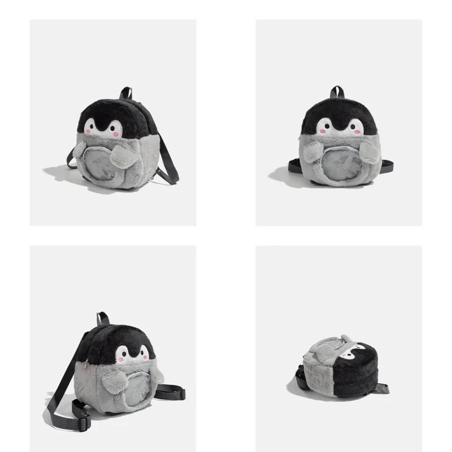 

【New style】CHARHP KEJNT Official genuine cartoon Penguin backpack women's dolls cute plush children's backpack