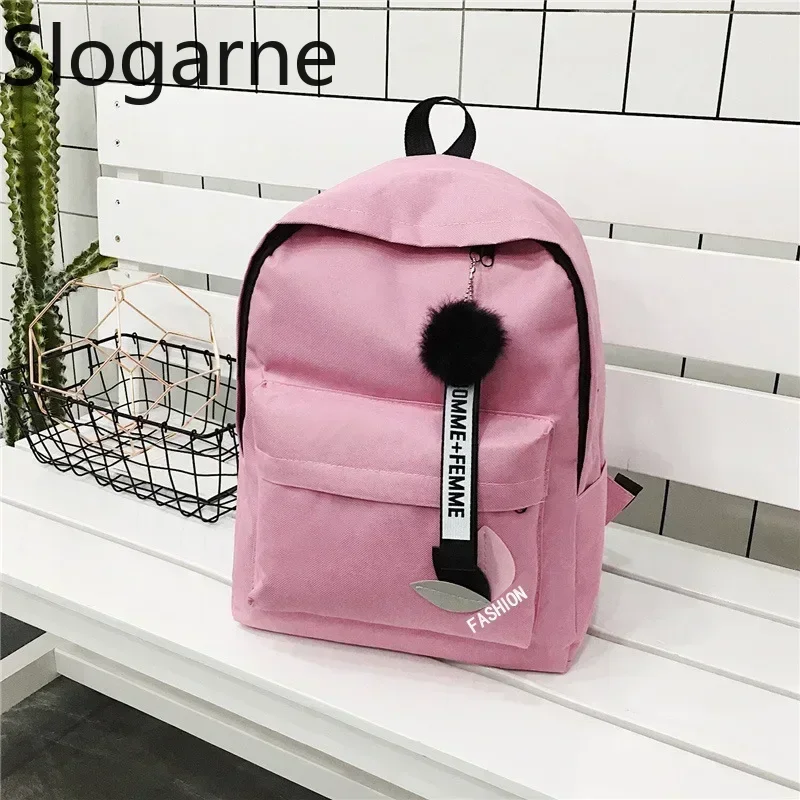 Printed Leaves Backpack Women Large Capacity Rucksack Zipper Portable Knapsack Female Shoulder Bag Travel Bag Students Schoolbag