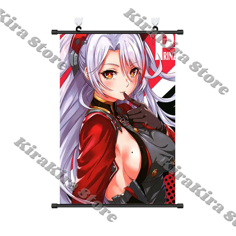 Azur Lane تأثيري ملصق ديكور جدار التمرير KMS Prinz Eugen أنيمي Playbill تزين خلفية الكرتون خلفية اللوحات الزخرفية