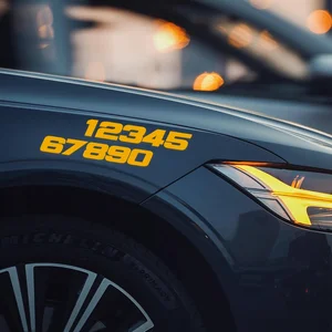 Reflektierende dekorative Autoaufkleber, Motorradabziehbilder Accessoires für Kawasaki Z900, Z1000, Z650, ER6N, Nummer 1234567890 8 Haupt Vinylverkäufe Z650 - №2