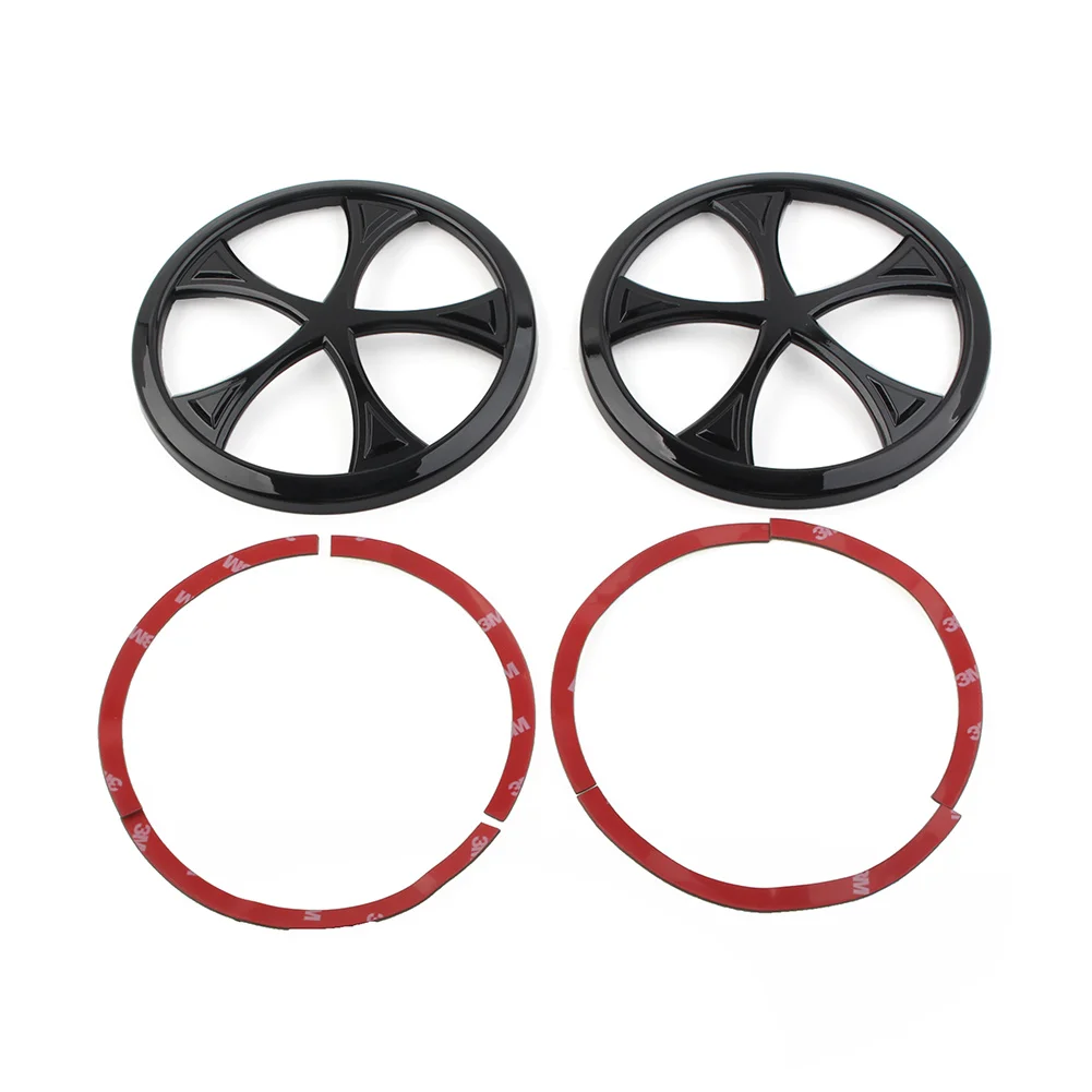 2Pcs Motorcycle Front Speaker Grill Trim Cover For Harley Trike Tri Glide Ultra Classic 2014-2022