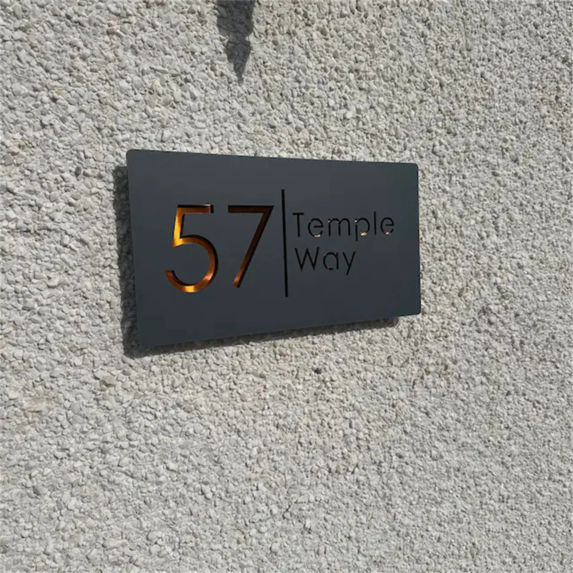 3D acrylic personalized laser cutting digital House Number customized residential street number plate modern home outdoor