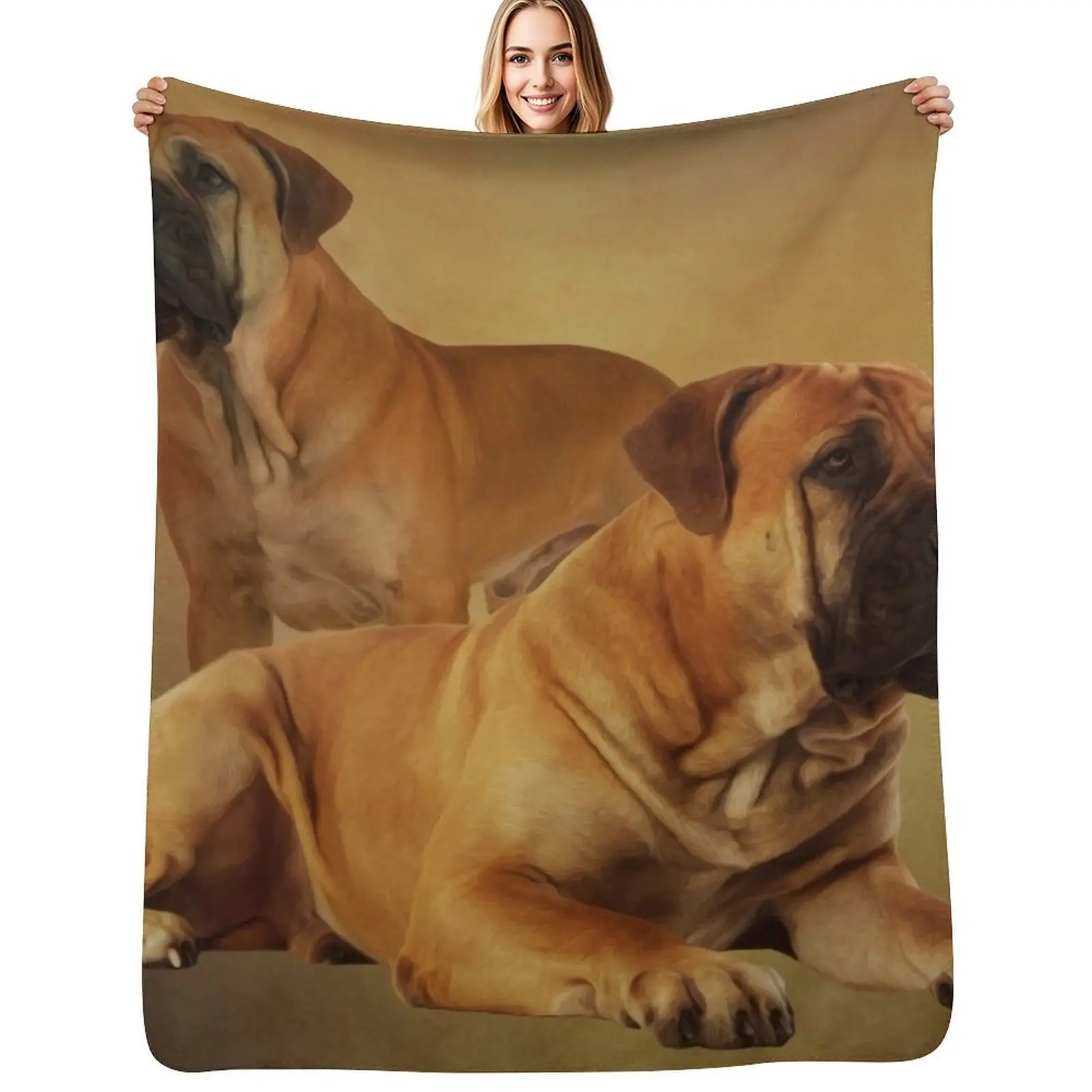 Boerboel - Manta de mastín sudafricano, manta ligera y transpirable para adultos y niños