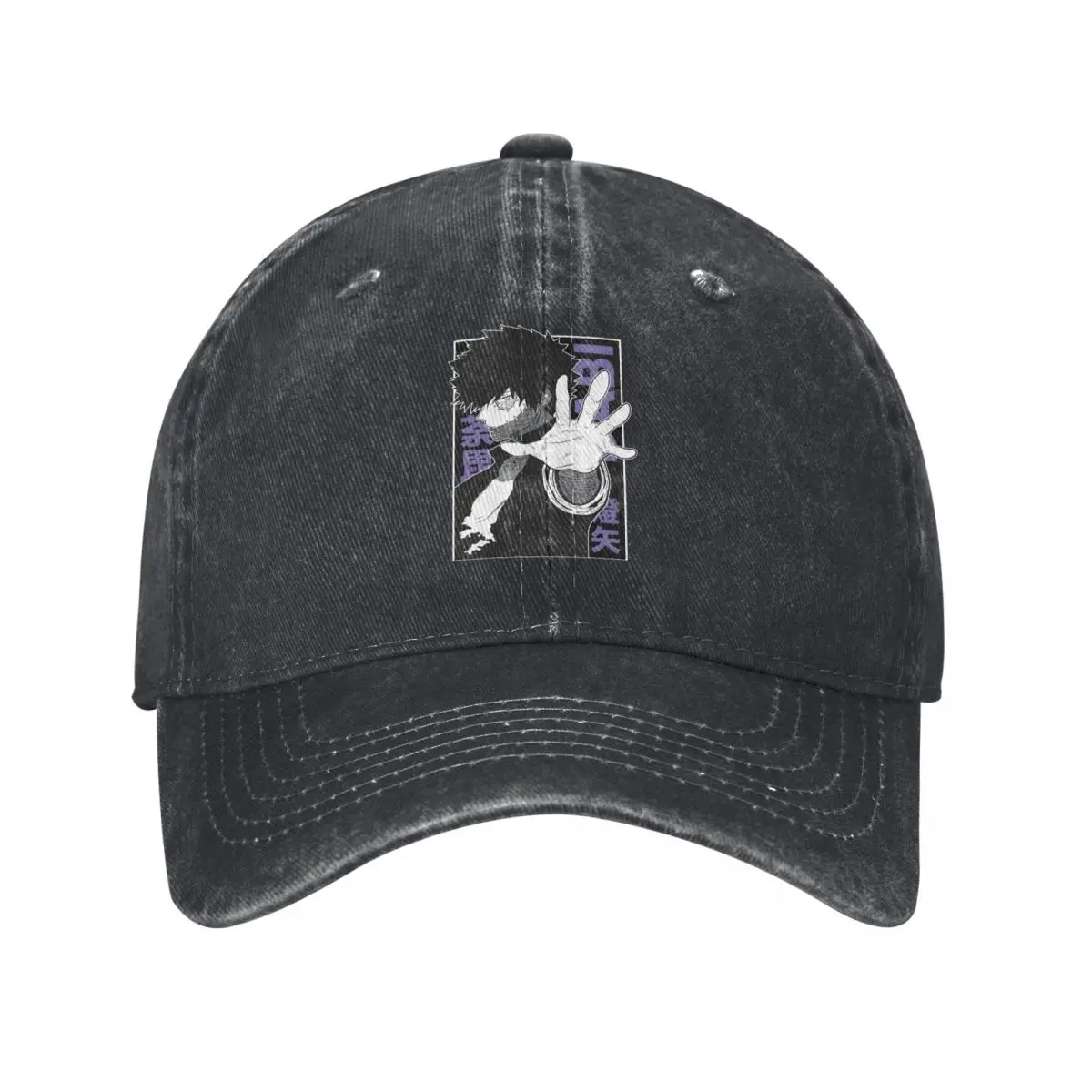 

Dabi, Villain, Anime, Dynamic Action Pose, Japanese Text denim Hat Durable for All Seasons Caps Men Baseball Cap Men