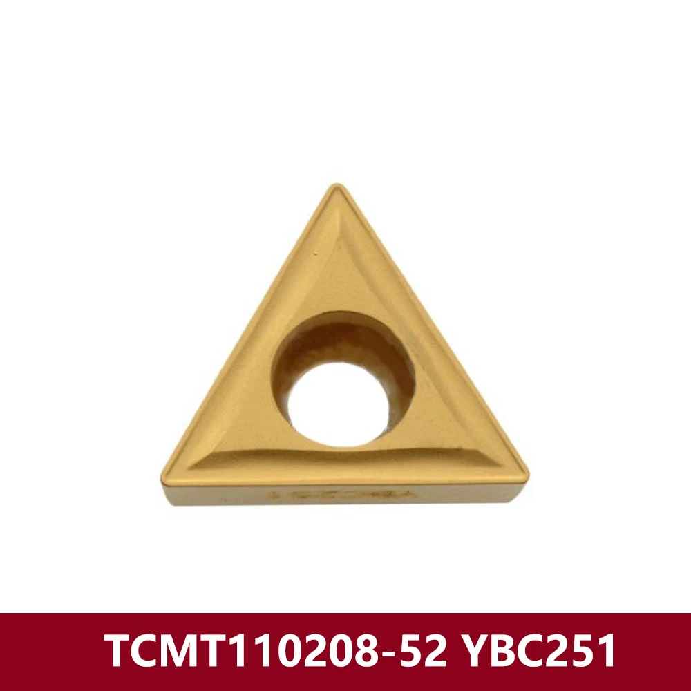 Original TCMT110208-52 YBC251 CNC Lathe Tools TCMT110208 TCMT 110208 52 Carbide Inserts Turning Cutter TCMT1102 TCMT2(1.5)2-52