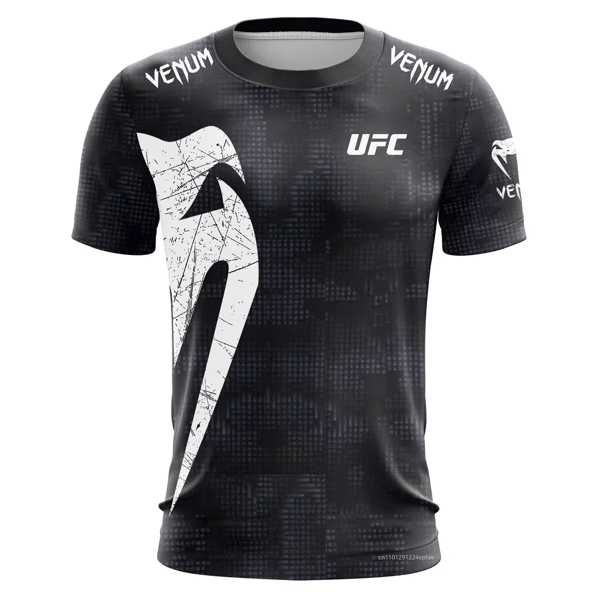 

Men's UFC Black White T-shirt Classic Short Sleeved 3D Print Tees Summer Casual O-neck Jersey Boxing Fitness Training T-shirts