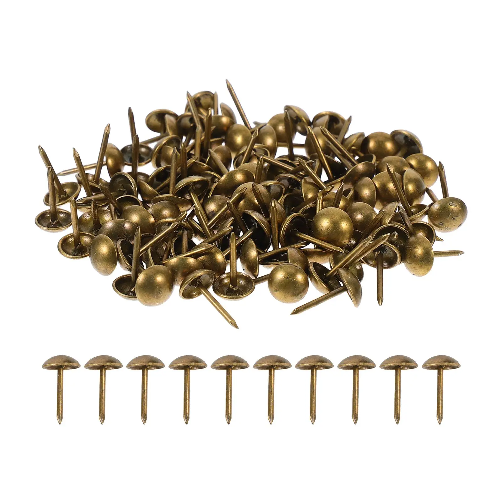 

100pcs Nails Vintage Decorative Furniture Glides Wall Fasteners For Furniture Iron Hardware Parts Door Embellishment