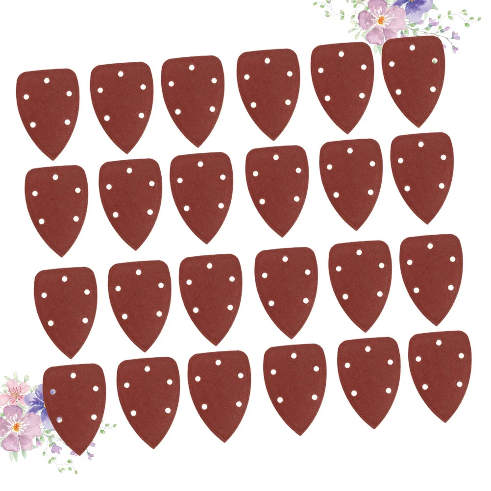 

40 шт. треугольная наждачная бумага с 5 отверстиями, полировальный абразив для алюминиевого устойчивого флокирования