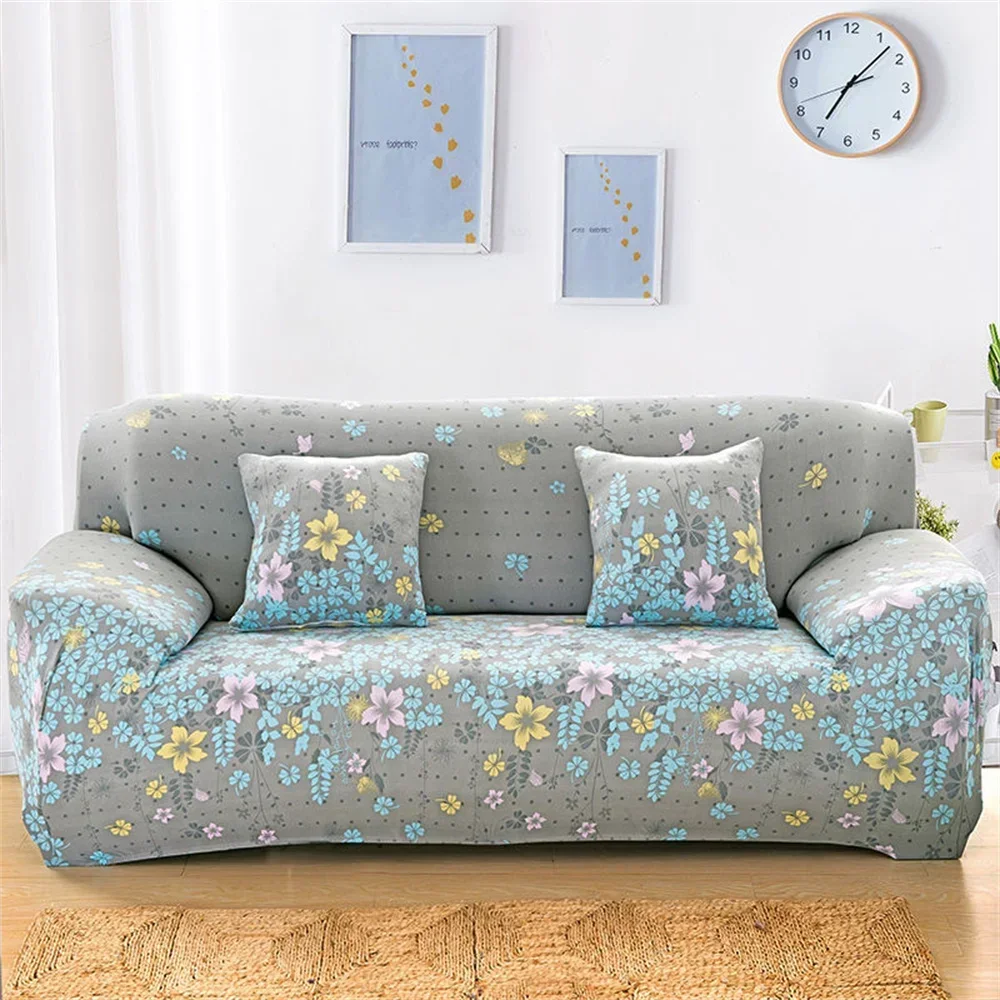 Plant Style Flower Sofa Cover Elastic Adjustable Sofas Covers Corner Sofa Cover Home Sofa Decoration Sofas Covers 3 And 2 Pieces