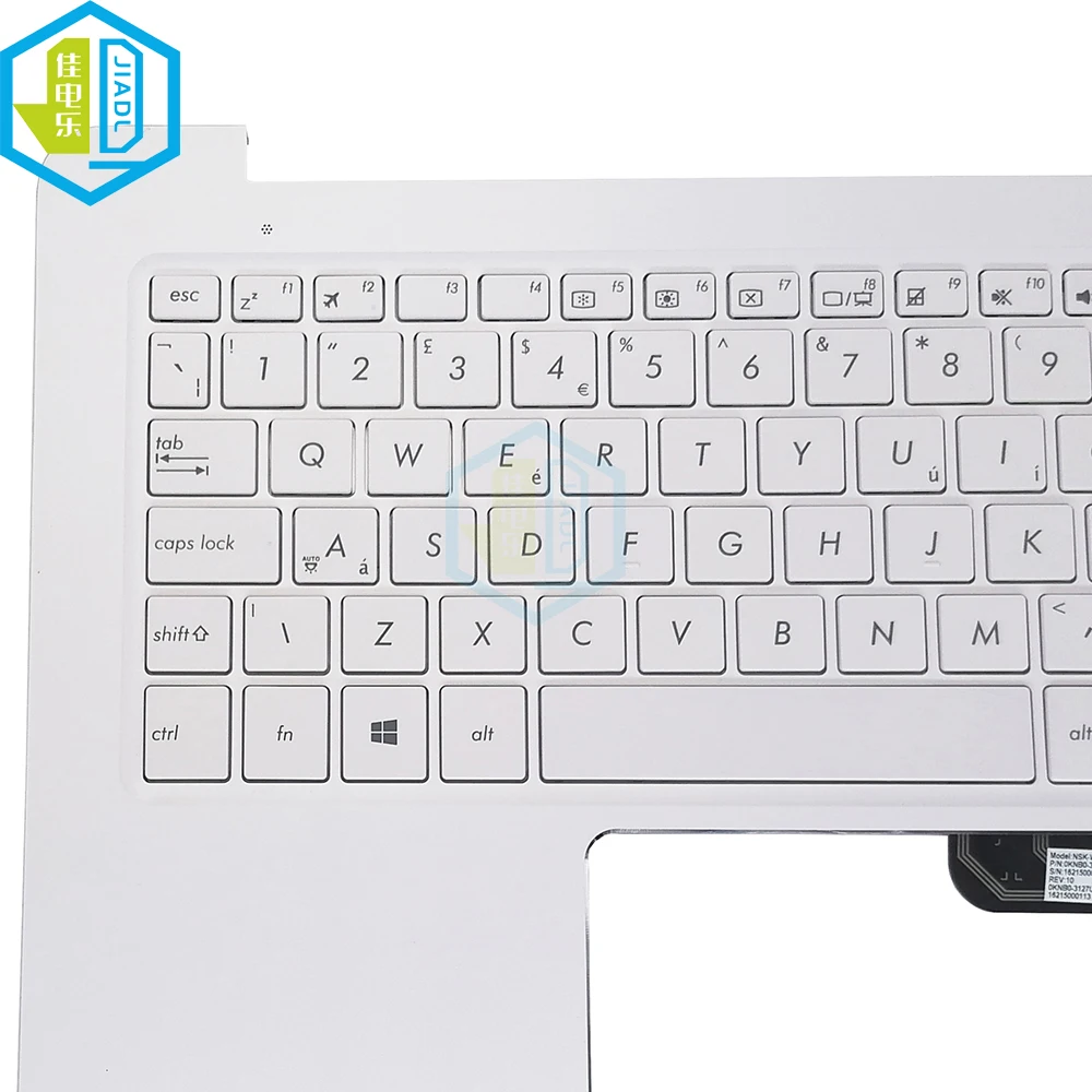 UK GB Laptop Keyboard Palmrest For ASUS Zenbook UX305 LA UX305FA UX305C UX305CA Keyboards White Keycaps C Shell 90NB06X2 R31UK0