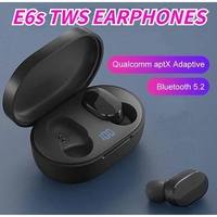 E6S TWS Bluetooth Earphones Wireless Bluetooth Headset Noise Cancelling Headsets with Microphone Headphones for Xiaomi Huawei