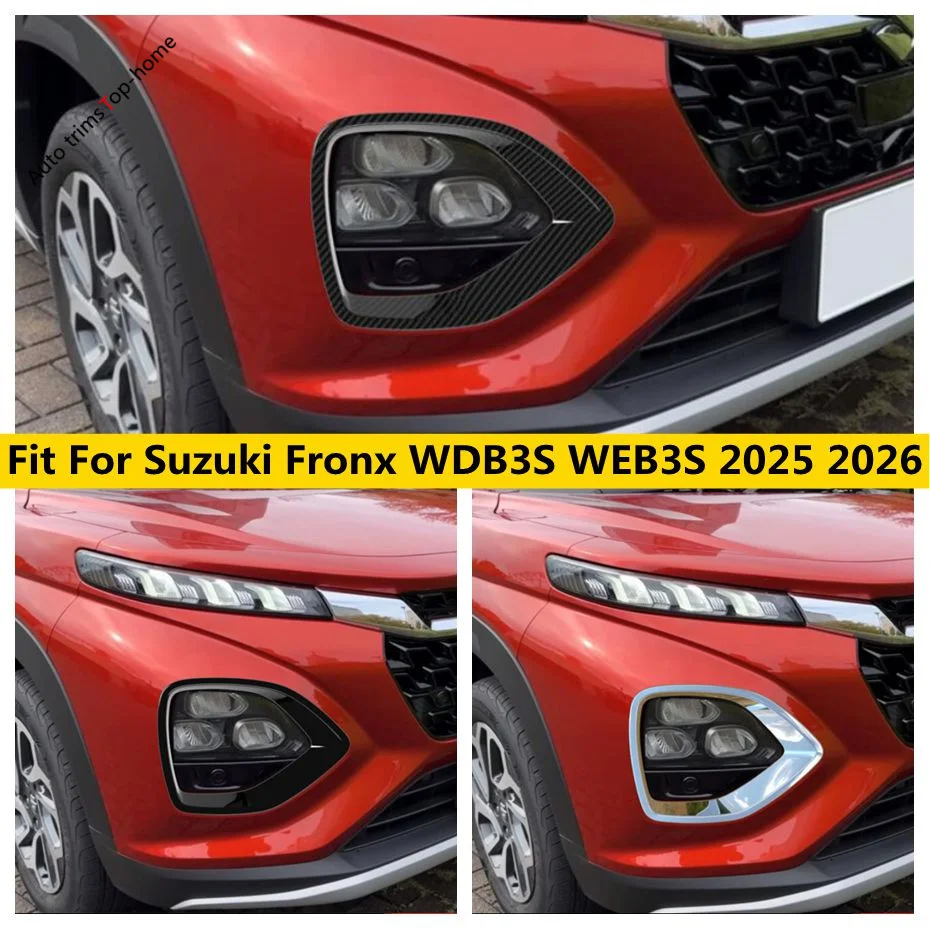 

Front Bumper Front Fog Lights Lamp Cover Trims Fit For Suzuki Fronx WDB3S WEB3S 2025 2026 Car Exterior Accessories