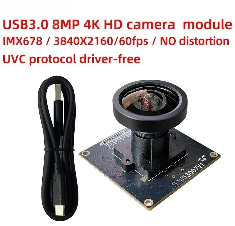 IMX678 USB3.0 Camera Module - 8MP 4K HD 60fps Industrial Camera with Face Recognition and UVC Protocol Support