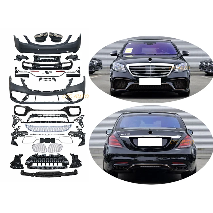 W222 Upgrade to S65 style facelift car bodykit for Mercedes Benz S Class  2018 2019