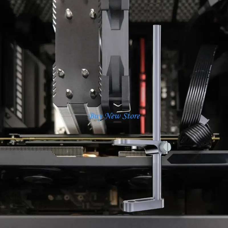 

20CE Graphics Card Holder, Tool-free Design GPU Support Bracket Durable Metal Chassis