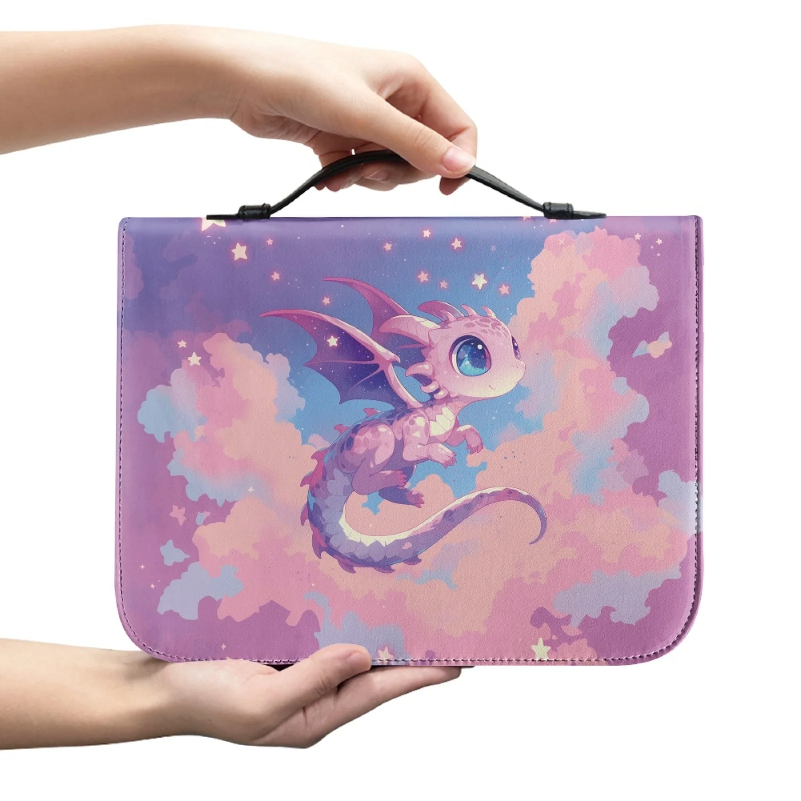 PENSTROLL Starlight Dragon 2026 New Bible Covers PU Leather Large Capacity Bible Case for Church