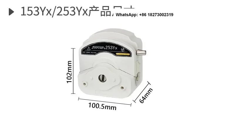 Peristaltic pump accessories 153Yx/253Yx easy to install white/black peristaltic pump head