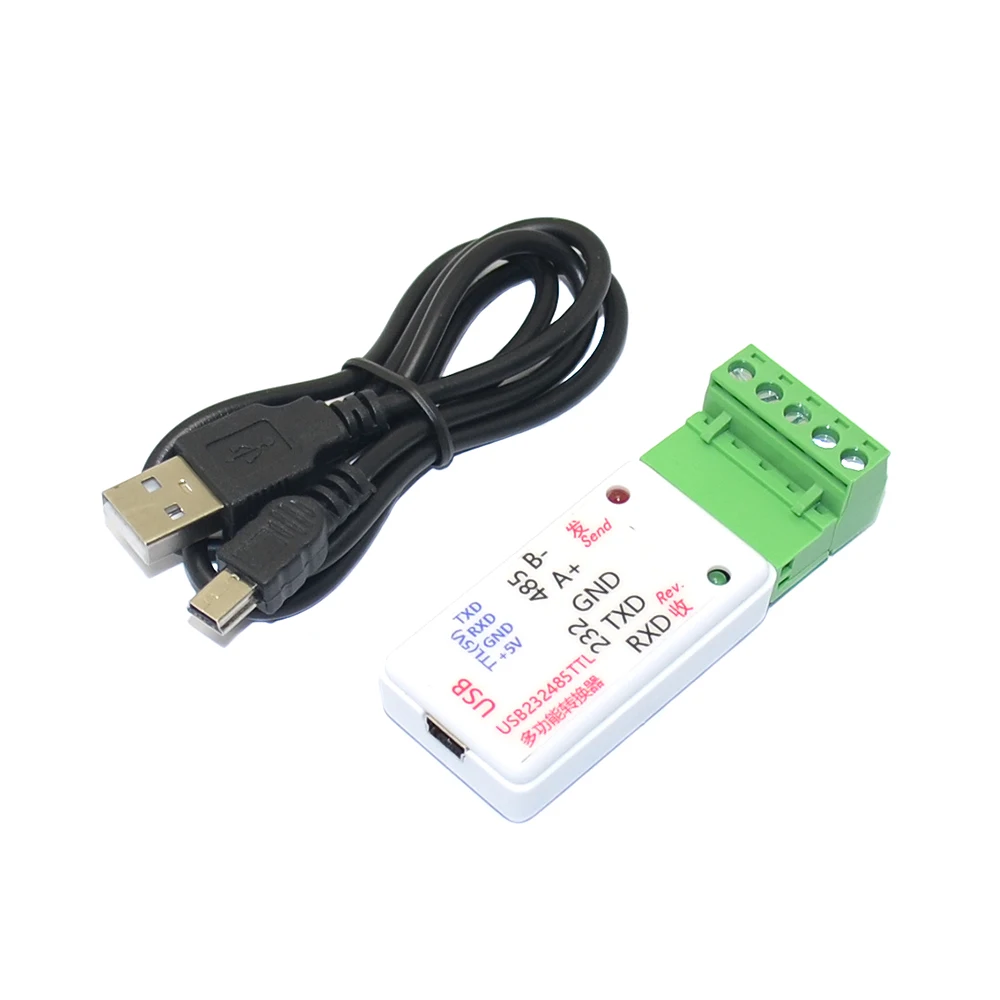 PPSEN 3-in-1 USB to RS485 USB to RS232 RS232 to RS485 Converter w/ LED