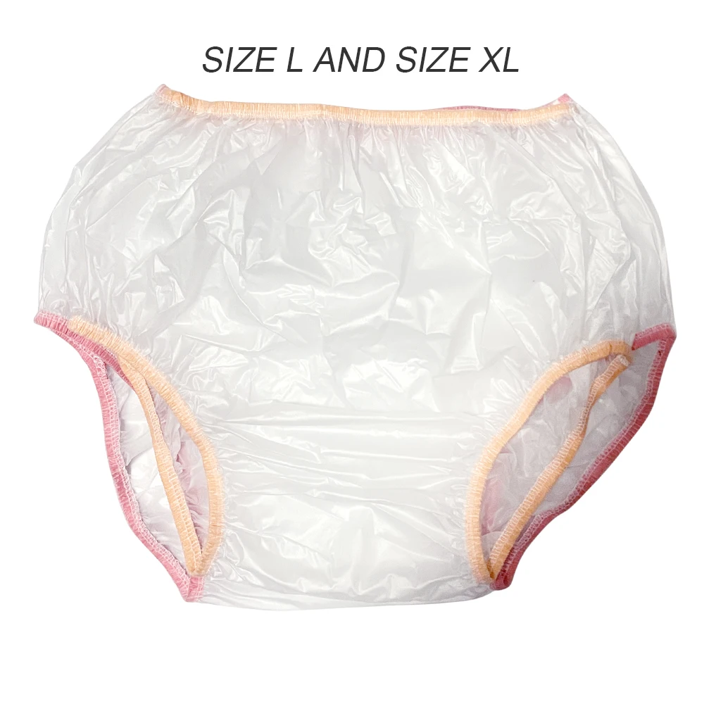 Premium PVC Erwachsenen-Windelüberzug, Inkontinenzhose für Erwachsene, Wasserdichte Unterwäsche für Männer und Frauen, Wiederverwendbar, Groß, 1 Stück – Detail 4