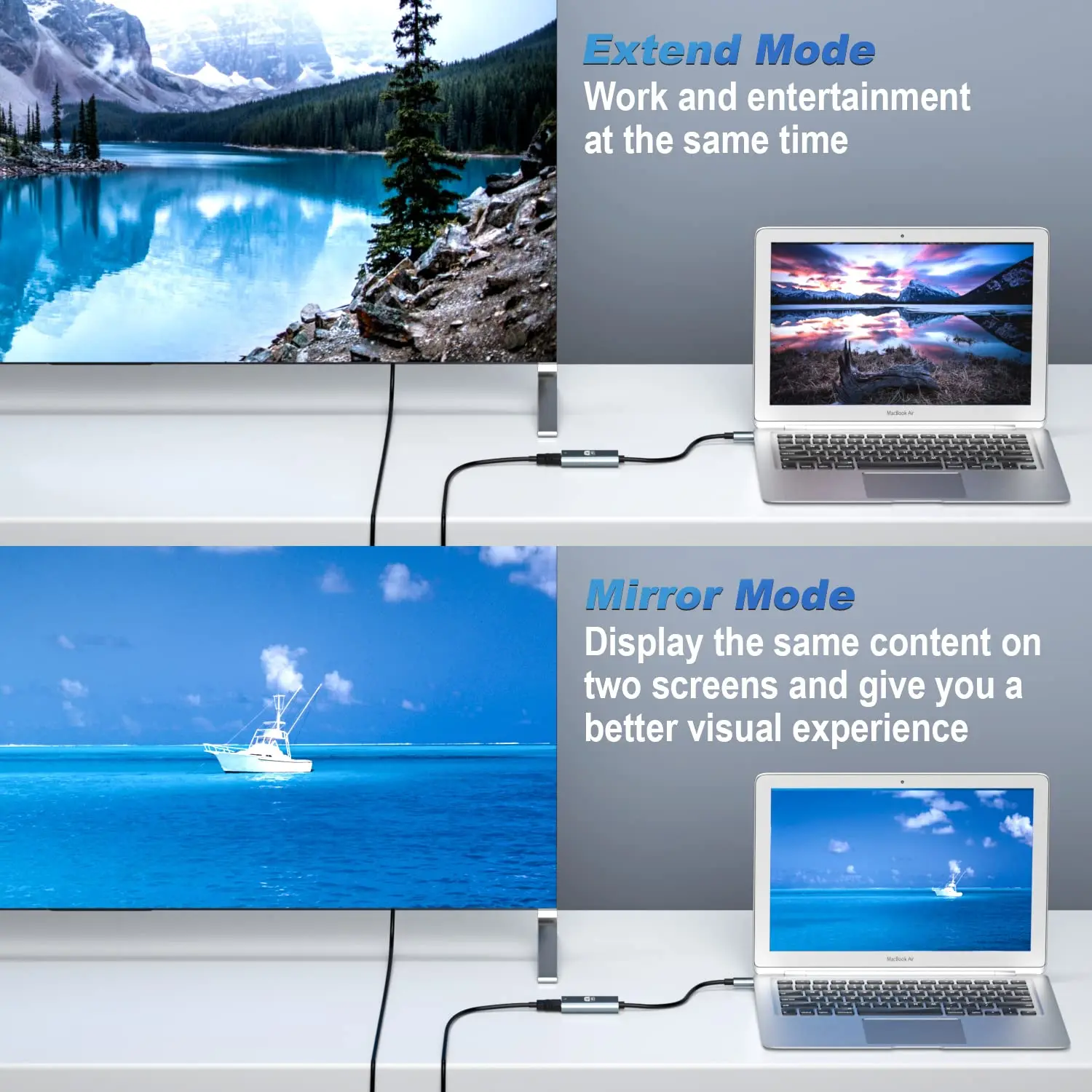 محول USB C إلى HDMI للشاشة، محطات إرساء الكمبيوتر المحمول 4K HDMI إلى USB C لجهاز MacBook Pro، كابل USB من النوع C إلى HDMI لجهاز iPad Air
