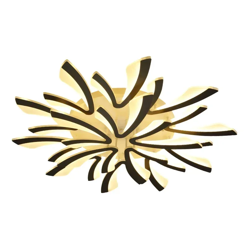 

Acrylic New Modern LED Ceiling Lights Living Dining Room Kitchen Bedroom Indoor Lamps Lighting Fixtures With Remote AC 90-260V