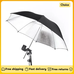 83cm/ 33inch Studio Reflector Umbrella Studio Photo Strobe Flash Light Reflector Black Silver Umbrella Photography Accessories