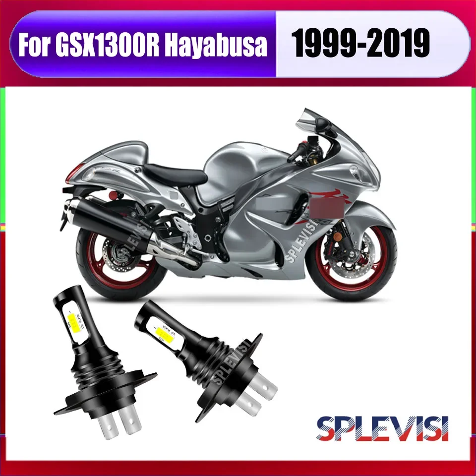 2x H7 Motorcycle LED Headlights clearly and improve your visibility Fits For Suzuki GSX1300R Hayabusa 1999 2000 2001 2002-2019