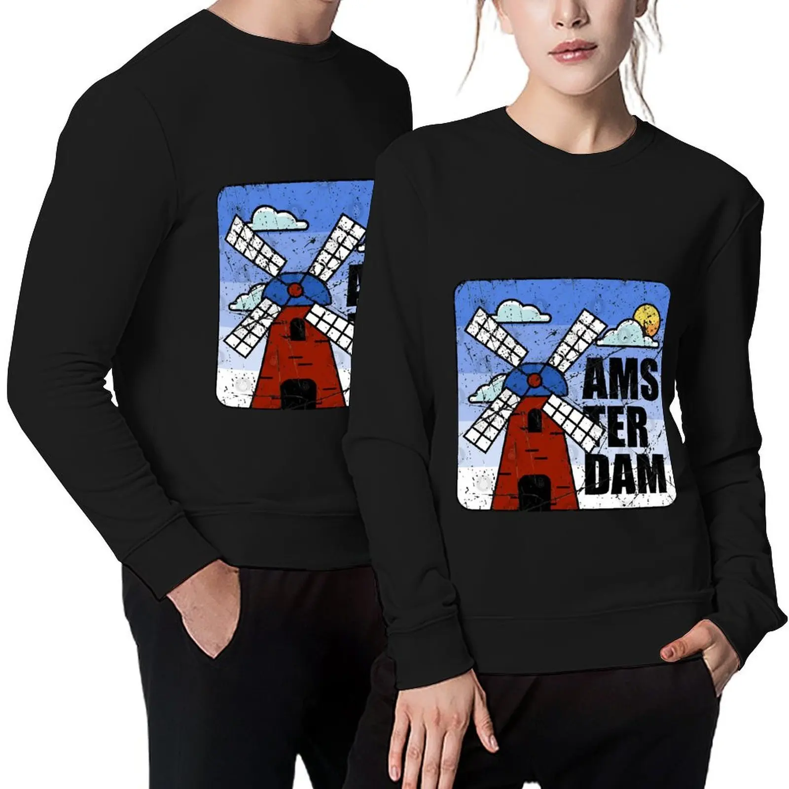 

Amsterdam Netherlands Pullover tracksuit men's sweat-shirt men clothing autumn clothes sweatshirts for men