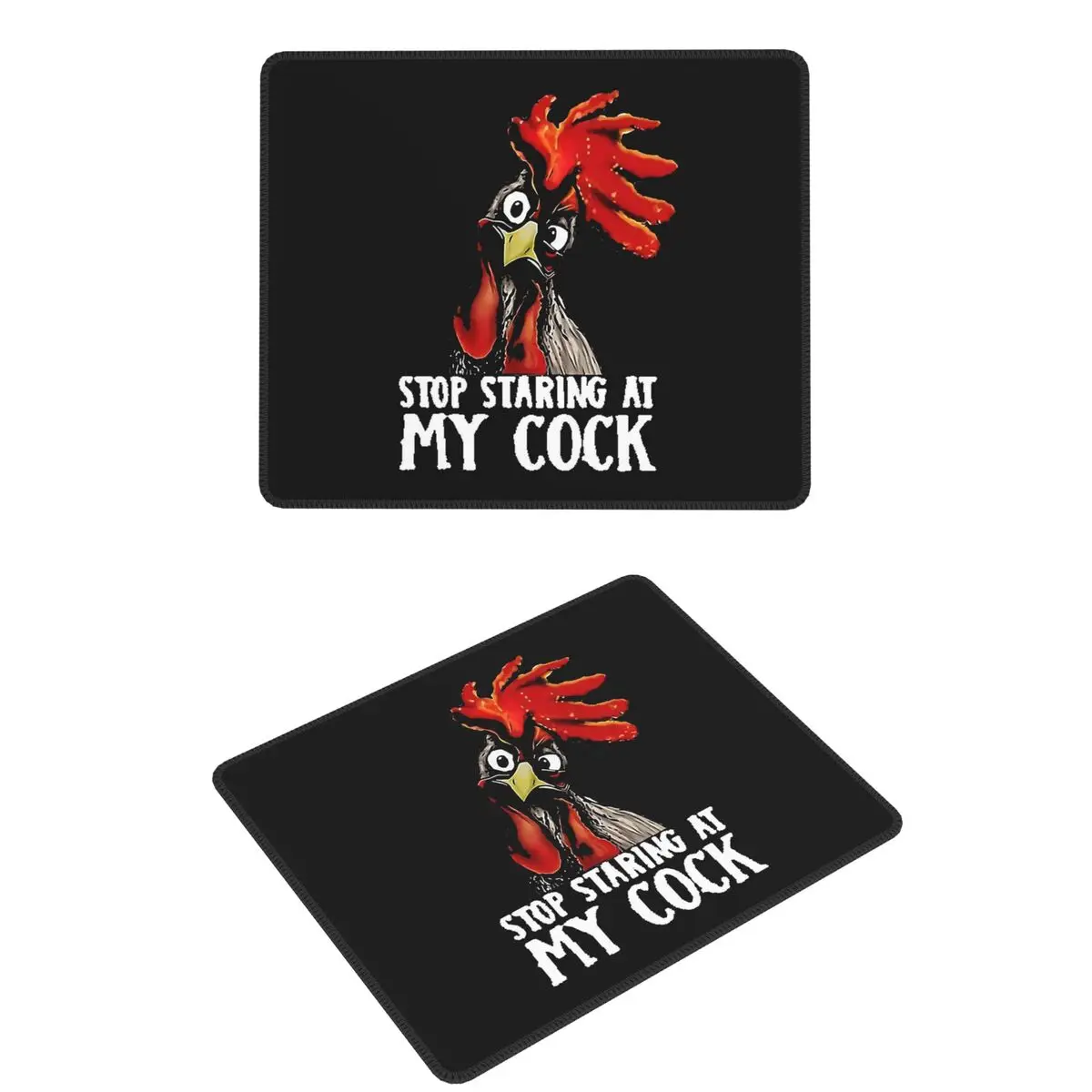 

Животные - Stop Staring At My Cock Gangster Chicken Коврик для мыши Компьютерная клавиатура Коврик для мыши Геймер ПК Ноутбук Настольный коврик Офис