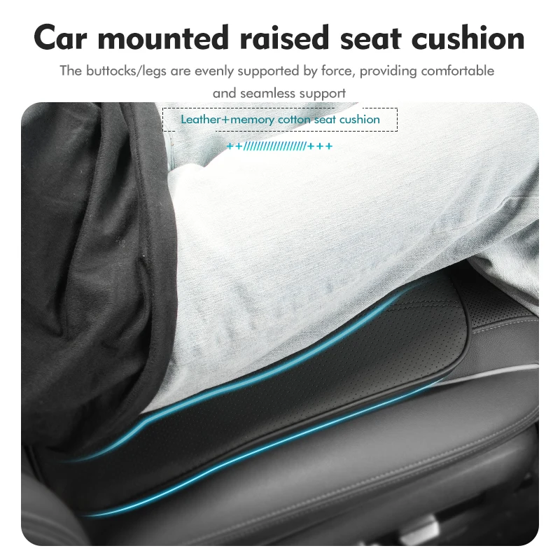 Leather Car Seat Cover Pad Non-Slip Mat Cushion Accessories For Ford mk2 mk3 Ranger Mondeo mk4 S-MAX Kuga Mustang Fusion - view 3