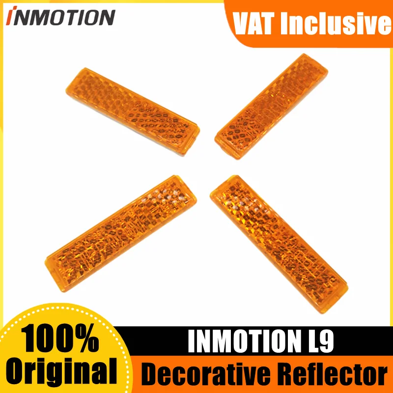 Original Decorative Reflector Parts For Inmotion S1 L9 Smart Electric Scooter Plastic Yellow Reflector Replacements Accessories