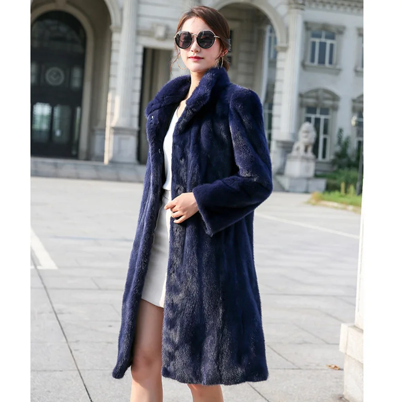 

7XL 8XL Luxury Chic Long Sleeve Long Fur Coat Women Faux Fox Fur Coat Slim Plus Size Autumn Winter Thicken Warm Tops Fur Jacket