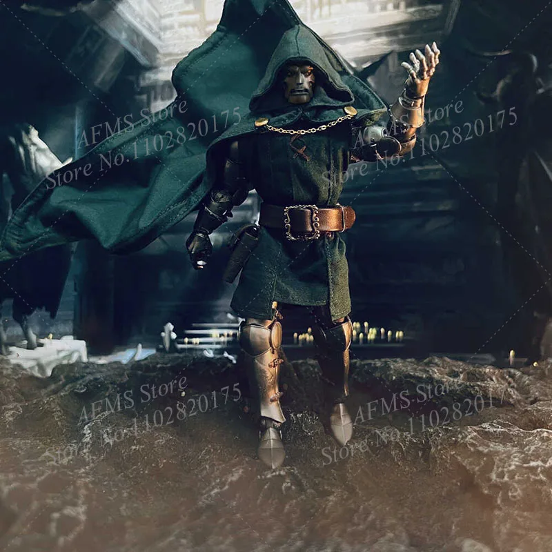 1/12 männer Soldat Doktor Doom Umhang Cosplay Comics Puppen Victor Von Doom Cape Kleidung Für 6 Zoll ML Action Figur modell – Detail 5
