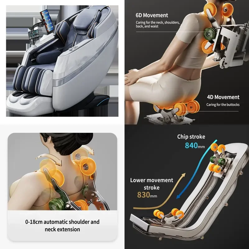 for LH3L Wholesale Dual Core Smart Massage Chair 2026 New 3D Zero Gravity SL Track Full Body Air Pressure Acupressure