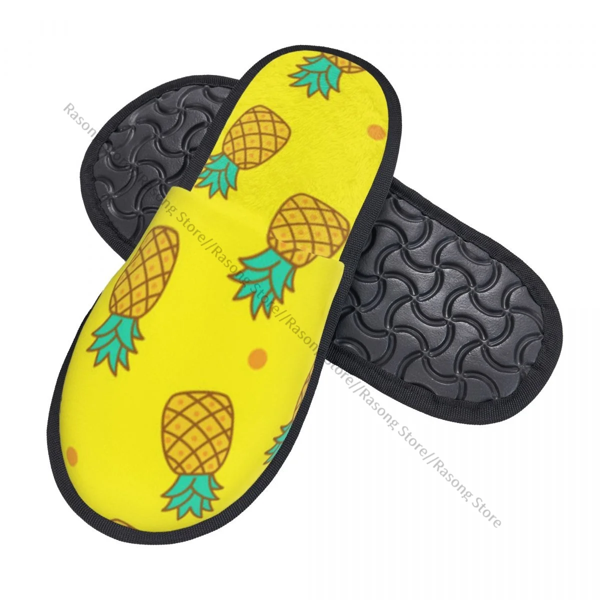 Winter Slipper Woman Man Fluffy Warm Slippers Cute Pineapple House Slippers Shoes