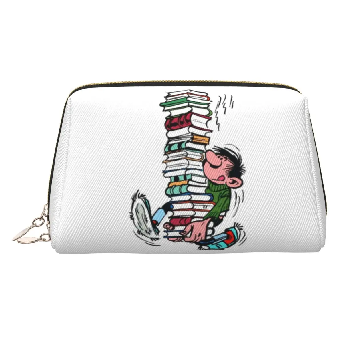 

Gaston Lagaffe Women Cosmetic Bag Travel Makeup Organizer Pouch Toiletry Storage Dopp Kit Case