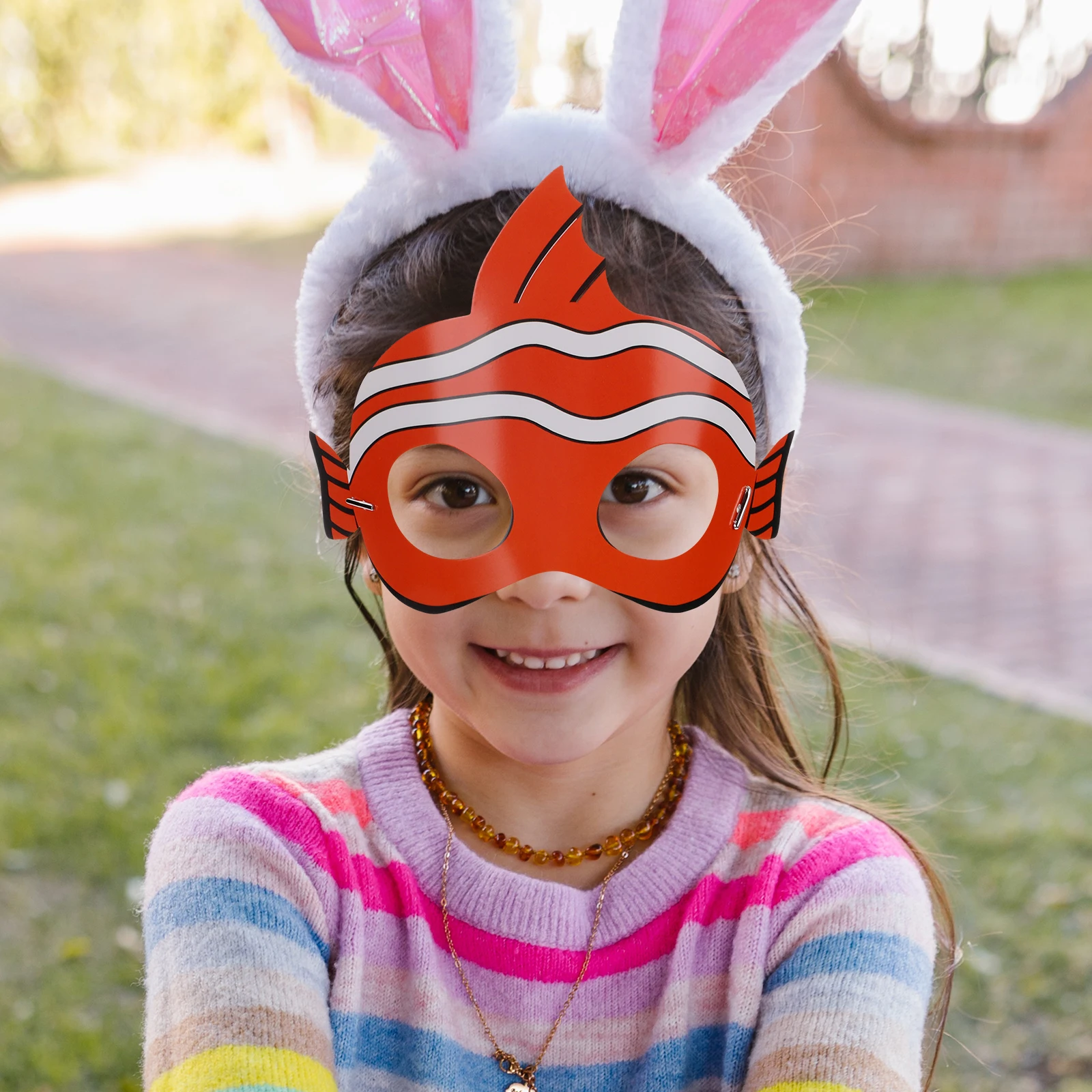 

10 Pcs Marine Animal Mask Halloween Cosplay Masks Lovely Ocean Sea Decorations Funny Festival Paper for Party Child
